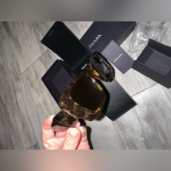 Prada Brown Tortoise Sunglasses - Picture 11 of 17